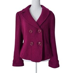 Ann Taylor Double Breasted wool blend coat